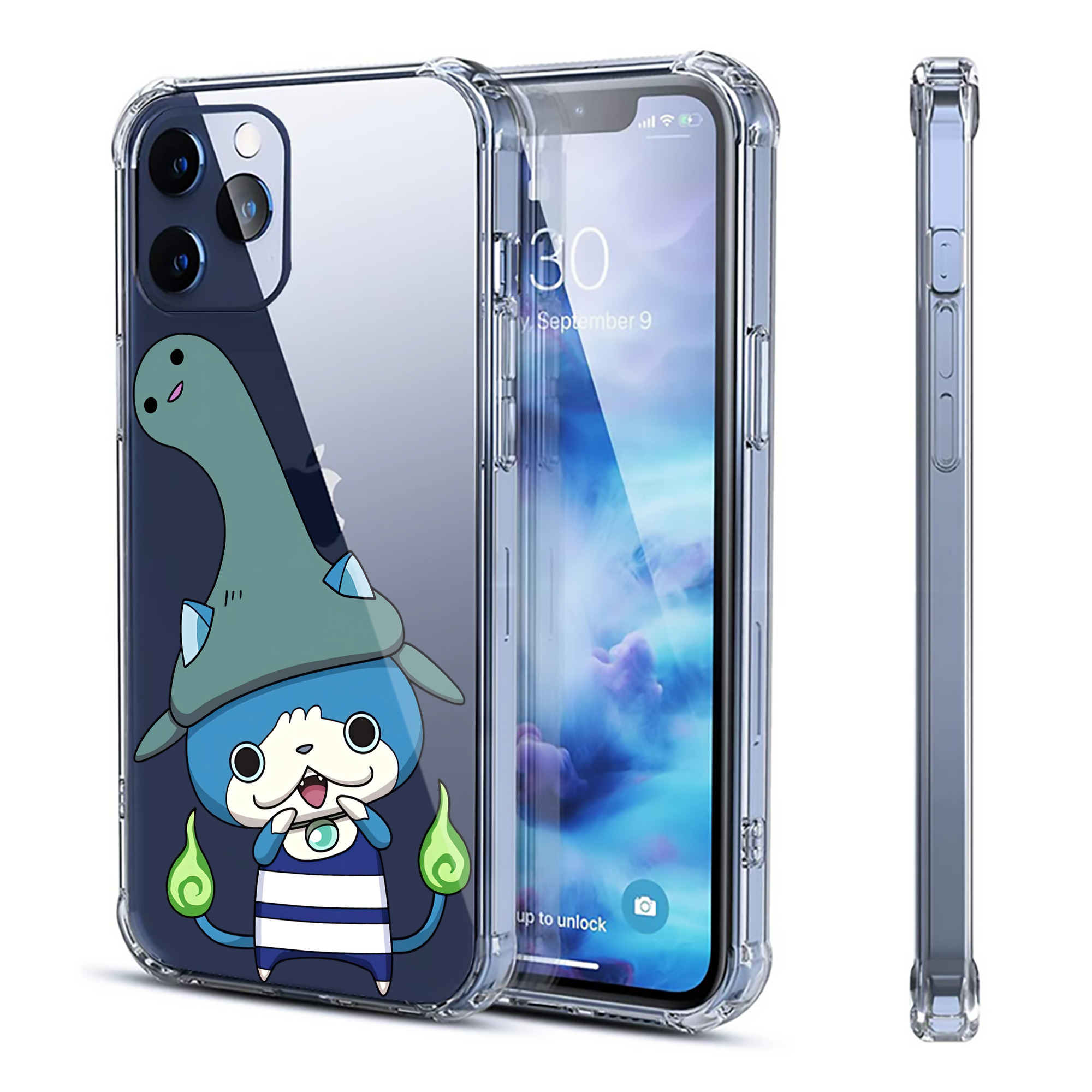 （画像用） 妖怪ウォッチ Yo-kai Watch 【iPhone 12シリーズ対応】透明スマホケース（クリアソフトケース）